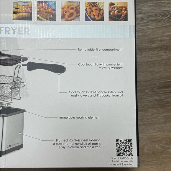 2QT. Stainless steel deep fryer with lid - Picture 11 of 16